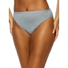Felina Women’s Organic Cotton Stretch Hi Cut Panty 5-Pack Underwear(Birchwood)