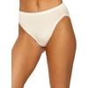 Felina Women’s Organic Cotton Stretch Hi Cut Panty 5-Pack Underwear(Driftwood)