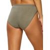 Felina Women’s Organic Cotton Stretch Hi Cut Panty 5-Pack Underwear(White Rose)