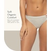 Felina Women’s Organic Cotton Stretch Thong Underwear, 6-Pack(Pacific Ocean)