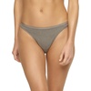 Felina Women’s Organic Cotton Stretch Thong Underwear, 6-Pack(Pale Orchid)