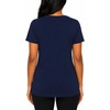 Felina Women’s Short Sleeve V-Neck Slub Tee Shirt(Navy)