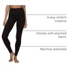 Felina Women’s Velvety Super Soft High-Waisted Leggings 2-Pack(Black)