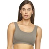 Women’s Organic Cotton Stretch Bralette 2-Pack – GOTS Certified, Soft(Aloe Slate)