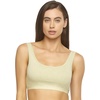 Women’s Organic Cotton Stretch Bralette 2-Pack – GOTS Certified, Soft(Aloe Slate)