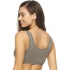 Women’s Organic Cotton Stretch Bralette 2-Pack – GOTS Certified, Soft(Aloe Slate)