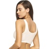 Women’s Organic Cotton Stretch Bralette 2-Pack – GOTS Certified, Soft(Cloud Sky)