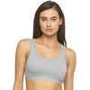 Women’s Organic Cotton Stretch Bralette 2-Pack – GOTS Certified, Soft(Sky Wheat)