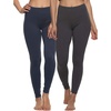 Felina | Velvety Soft Lightweight Leggings | Moisture Wicking | Yoga | 6 Pack(Navy Charcoal)