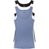 Felina Cotton Stretch Ribbed Tank Top – Class Tank Top for Women, Workout Tank Top for Women (Color Options Available)(Black White Denim)