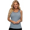 Felina Cotton Stretch Ribbed Tank Top – Class Tank Top for Women, Workout Tank Top for Women (Color Options Available)(Denim Stripe)