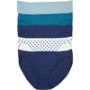Felina Womens Cotton Stretch Modal Bikini Underwear 5-Pack – Full Coverage(Blue Dots)