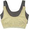 Women’s Organic Cotton Stretch Bralette 2-Pack – GOTS Certified, Soft(Aloe Slate)