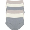 Women’s Organic Cotton Stretch Hipster Panties 6-Pack – GOTS Certified(Morning Sky)