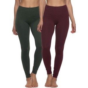 Felina | Velvety Soft Lightweight Leggings | Moisture Wicking | Yoga | 6 Pack(Wine Hunter Green)