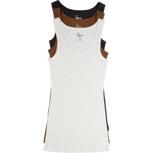 Felina Cotton Stretch Ribbed Tank Top – Class Tank Top for Women, Workout Tank Top for Women (Color Options Available)(Basic Layers)