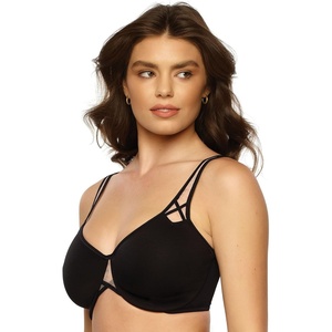 Felina Paramour Amaranth Cushioned Comfort Unlined Minimizer Bra 2-Pack(Black)