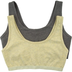 Women’s Organic Cotton Stretch Bralette 2-Pack – GOTS Certified, Soft(Aloe Slate)